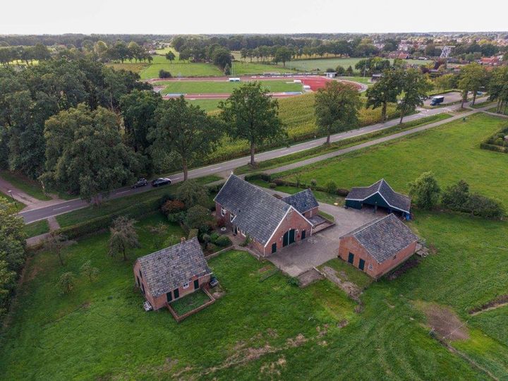Bovenaanzicht linksachter